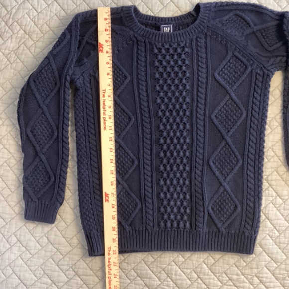 GAP Women's Purple Cable Knit Sweater - Picture 3 of 9